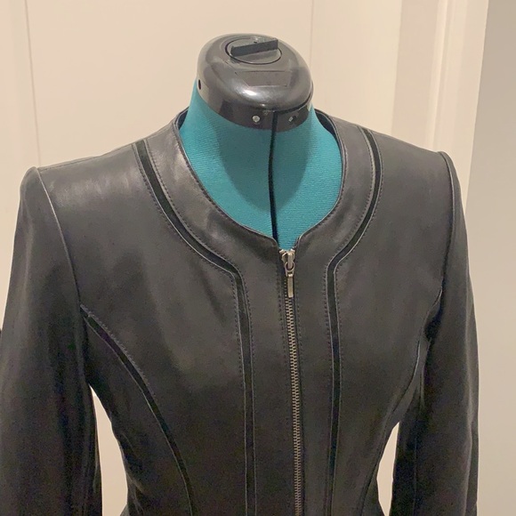 Fitted Leather Jacket - Picture 2 of 6